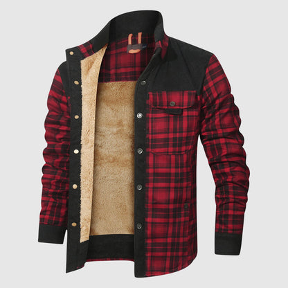 Daniel Relaxed Fit Sherpa Lined Jacket | Plaid Jacket