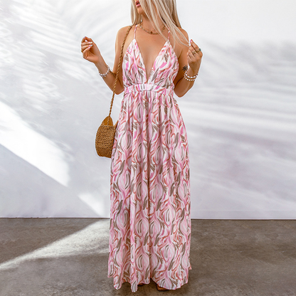 Katalina - Elegant Ibiza Dress with Floral Print for Women