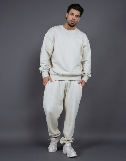 Men's Tracksuit – Cotton – Relaxed Fit – Ribbed Edges – Comfortable Loungewear