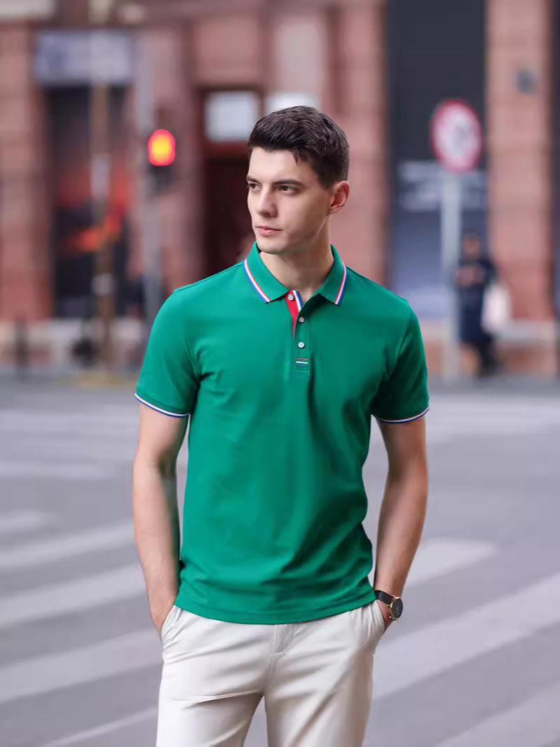 Men's Polo Shirt - Regular Fit - Short Sleeve - Breathable Cotton
