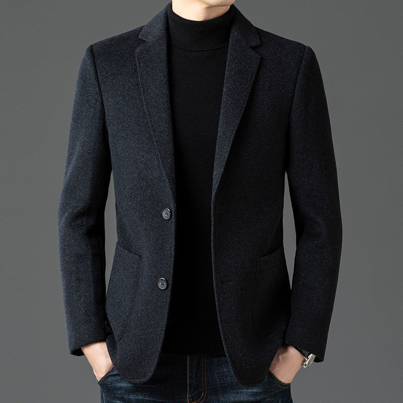 Men's Blazer – Wool – Slim Fit – Notch Lapel – Two-Button Business Casual