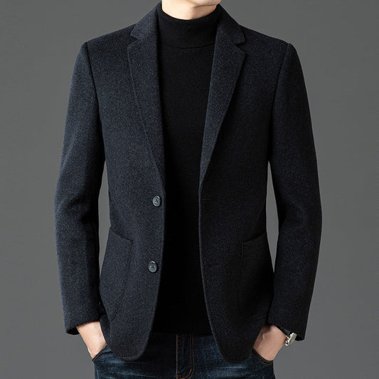 Men's Blazer – Wool – Slim Fit – Notch Lapel – Two-Button Business Casual