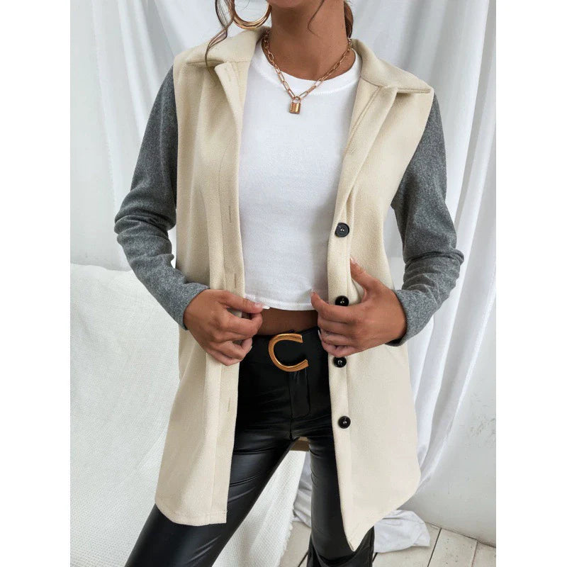 Women's Windbreaker – Structured Fit – Single-Breasted – Contrast Design