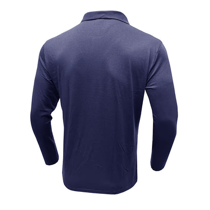 Men's Pique Sweater – Slim Fit – Cotton Knit – Elegant Stripe Pattern