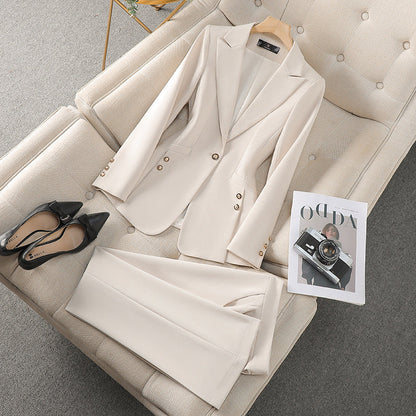 Women's Blazer Set – Tailored Fit – Classic Lapels – Formal Style