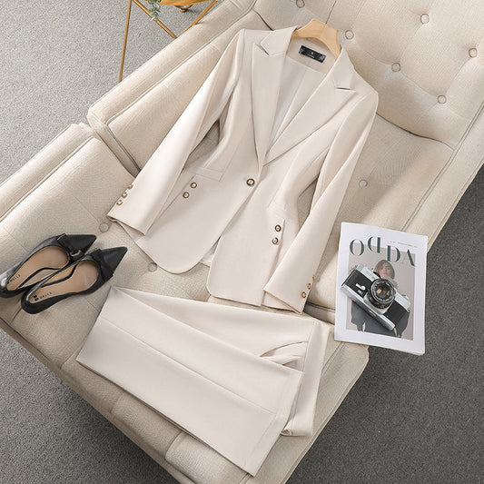 Women's Blazer Set – Tailored Fit – Classic Lapels – Formal Style