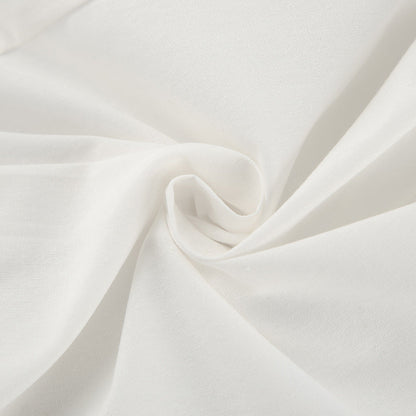 Women's Set – Sleeveless Ruffle Top – Wide Pants – Linen Cotton Blend – Relaxed Fit