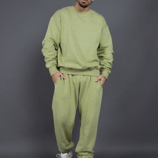 Men's Tracksuit – Cotton – Relaxed Fit – Ribbed Edges – Comfortable Loungewear