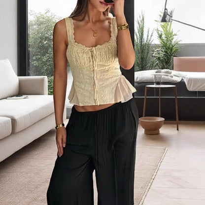 Women's Set with Lace Top and Mermaid Skirt – Slim Fit – Off Shoulder – Elegant
