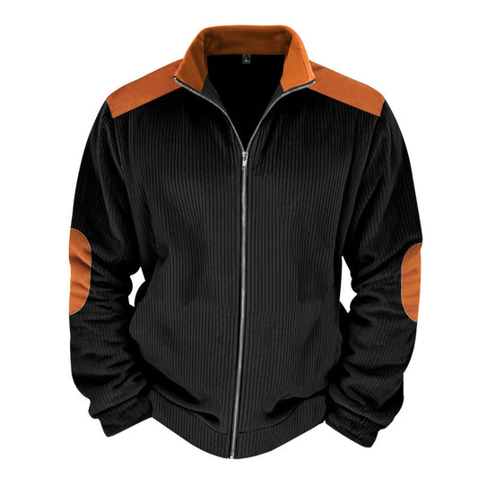 Men's Jacket – Quilted Design – Regular Fit – Contrasting Sleeves – Zipper