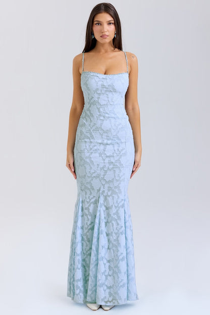 Dress for Women – Maxi – Slim Fit – Spaghetti Straps – Lace – Formal Elegance