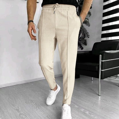 Men's Pants – Slim Fit – Elastic Waist with Drawstring – Breathable Stretch Fabric – With Pockets
