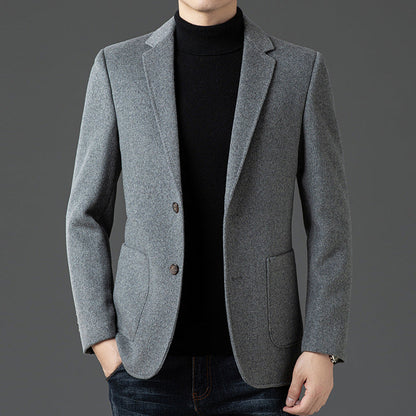 Men's Blazer – Wool – Slim Fit – Notch Lapel – Two-Button Business Casual