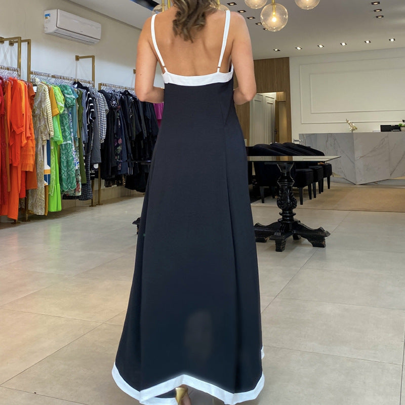 Dress for Women – Maxi Length – Loose Fit – Thin Straps – Light and Airy Fabric