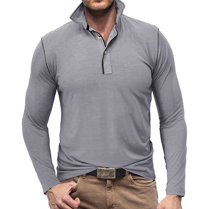 Men's Pique Sweater – Slim Fit – Soft Cotton Feel – Long-Sleeved Stylish Fit