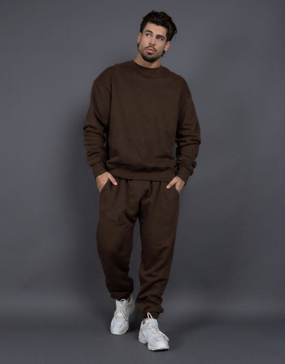 Men's Tracksuit – Cotton – Relaxed Fit – Ribbed Edges – Comfortable Loungewear