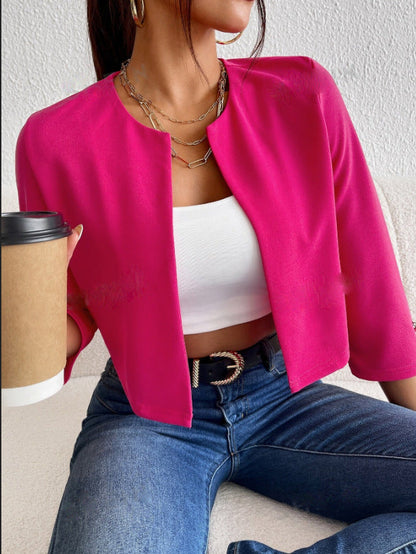 Women's Cardigan – Short Model – Tailored Fit – Soft Knit – Elegant Buttons