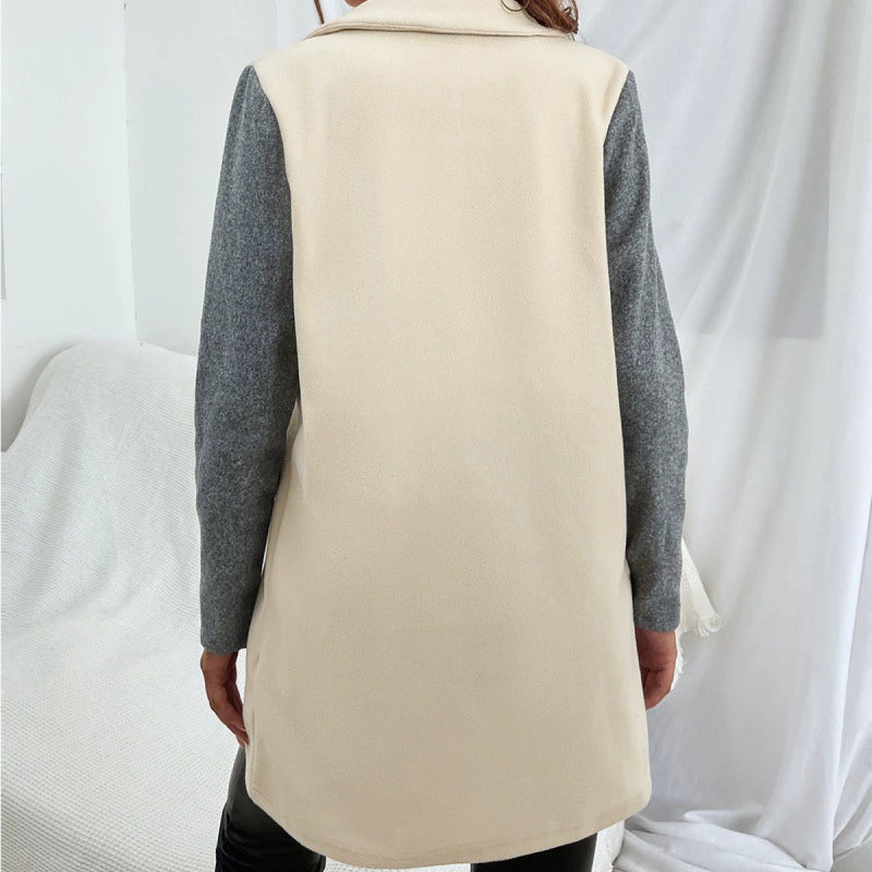 Women's Windbreaker – Structured Fit – Single-Breasted – Contrast Design