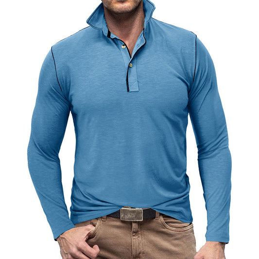Men's Pique Sweater – Slim Fit – Soft Cotton Feel – Long-Sleeved Stylish Fit