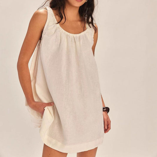 Dress for Women – Sleeveless – 100% Cotton – Loose Fit – Short and Airy – Casual Style