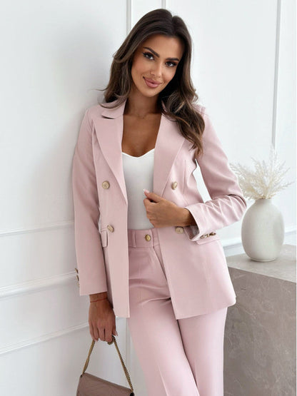 Women's Blazer – Tailored Fit – Double-Breasted – Wool Blend – Classic Cut