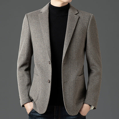 Men's Blazer – Wool – Slim Fit – Notch Lapel – Two-Button Business Casual