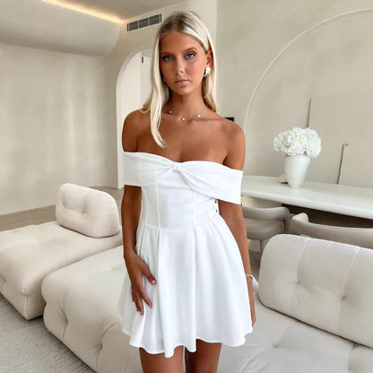 Dress for Women – Off Shoulder – A-line Fit – Light and Breathable Fabric
