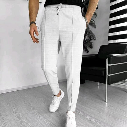 Men's Pants – Slim Fit – Elastic Waist with Drawstring – Breathable Stretch Fabric – With Pockets