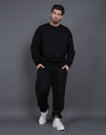 Men's Tracksuit – Cotton – Relaxed Fit – Ribbed Edges – Comfortable Loungewear