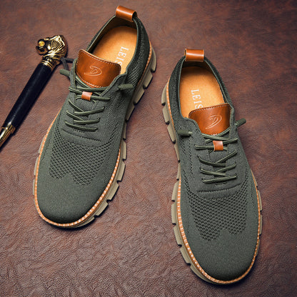Men's Shoes – Low Model – Soft Knitted Upper – Breathable – Comfortable Sole
