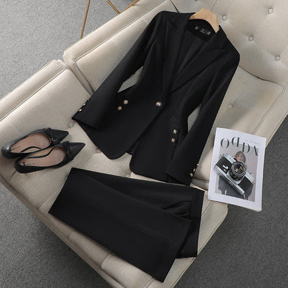 Women's Blazer Set – Tailored Fit – Classic Lapels – Formal Style