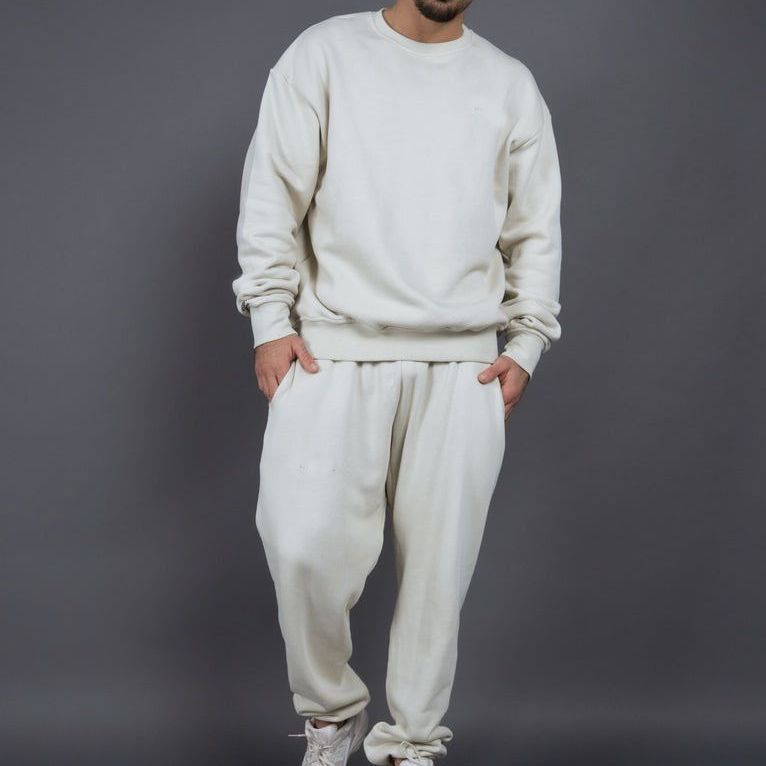 Men's Tracksuit – Cotton – Relaxed Fit – Ribbed Edges – Comfortable Loungewear