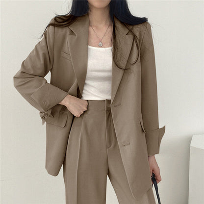 Women's Blazer – Tailored Fit – Single-Breasted – Notch Lapel – Hip-Length