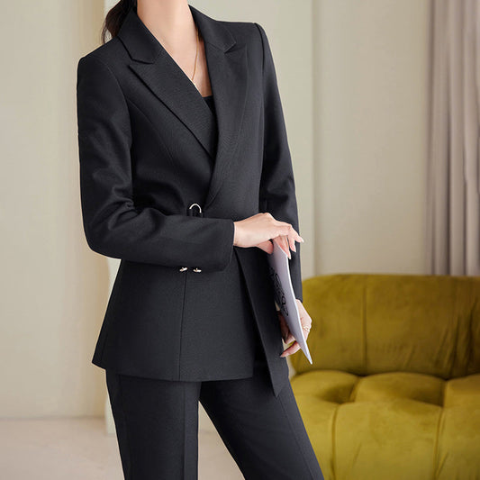 Women's Blazer – Tailored Fit – Wool Blend – Formal Single-Breasted Style