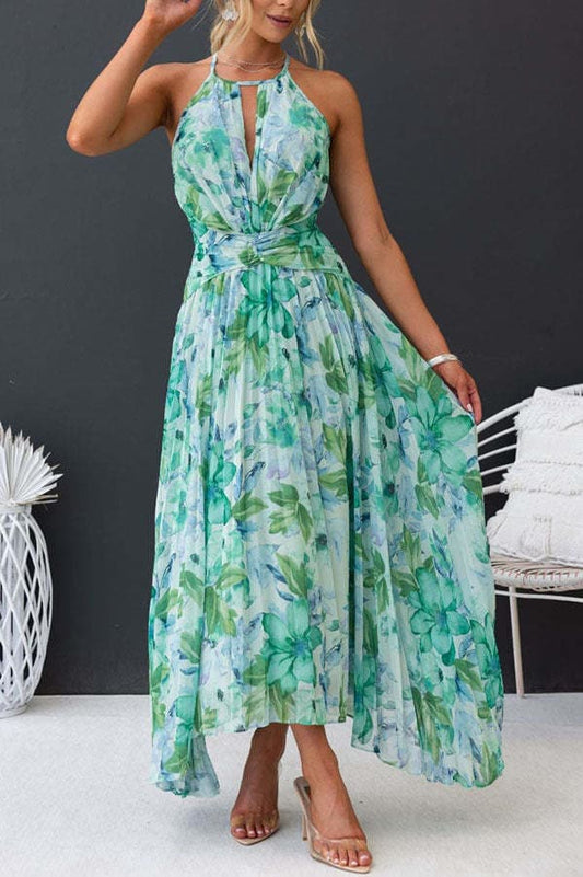 Gali - Wide maxi dress with fantastic colors