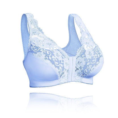Women's Bra without Underwire – Full Support – Breathable Comfort – Front Closure – Soft Fit