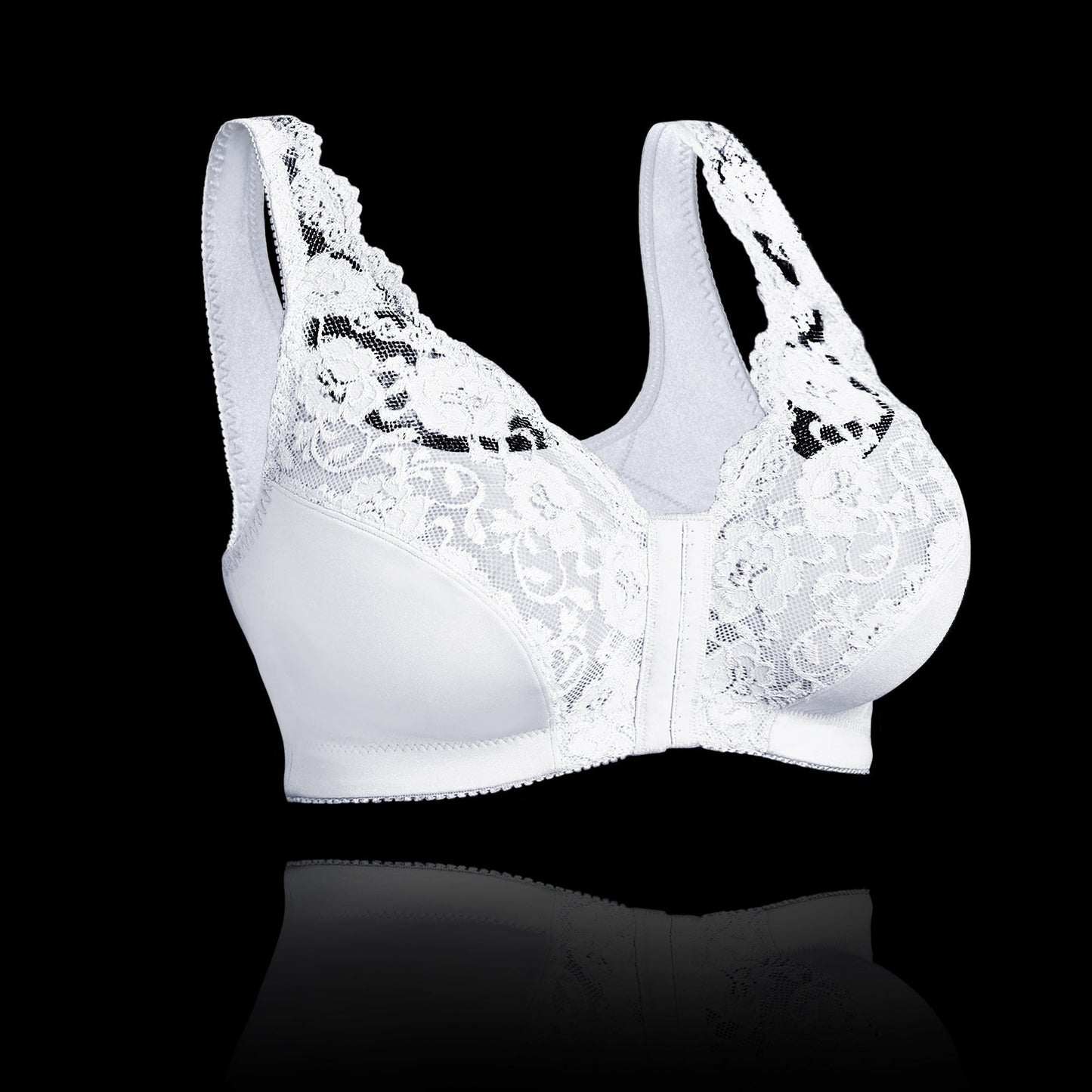 Women's Bra without Underwire – Full Support – Breathable Comfort – Front Closure – Soft Fit