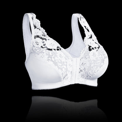 Women's Bra without Underwire – Full Support – Breathable Comfort – Front Closure – Soft Fit