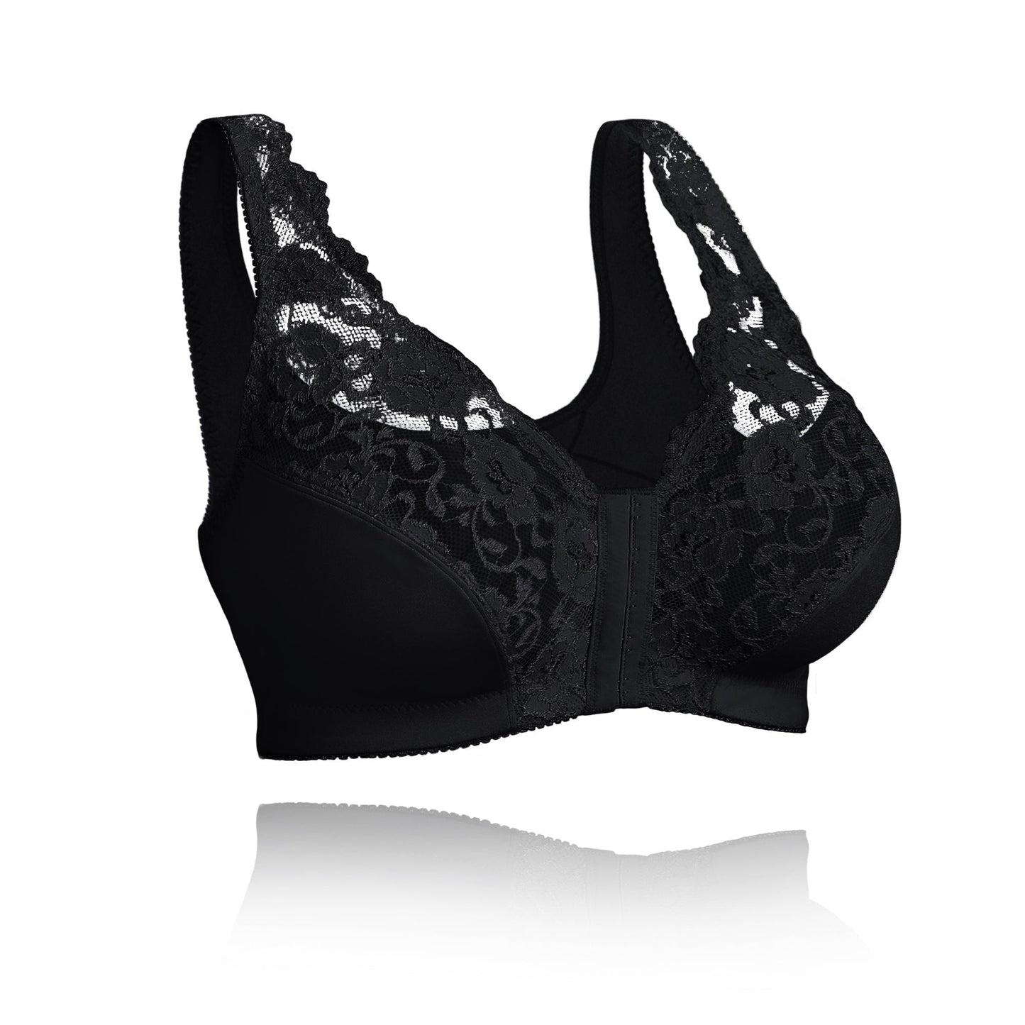 Women's Bra without Underwire – Full Support – Breathable Comfort – Front Closure – Soft Fit