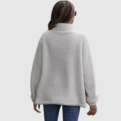 Gabriella Fleece Relaxed Fit Quilted Jacket | Patchwork Jacket