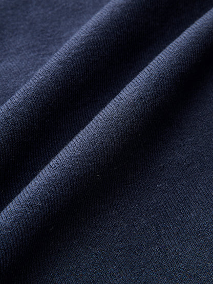 Anna Cropped Knit Jacket | Sailor Collar, Denim Trim Knit Jacket