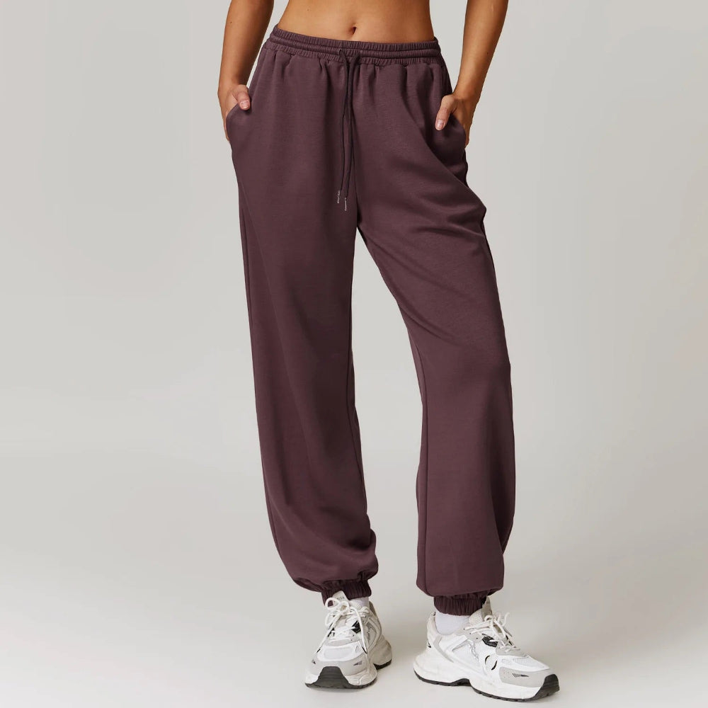 Phoebe Fleece Relaxed Fit Joggers | Side Pockets Joggers