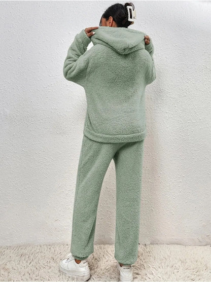 Dame Hettegenser – Myk Sherpa Fleece – Avslappet Passform – Langermet og Varm