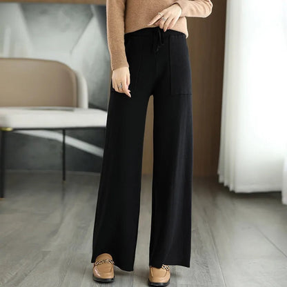 Aurora Wide Leg Pants | Full-Length, Patch Pockets Wide Leg Pants