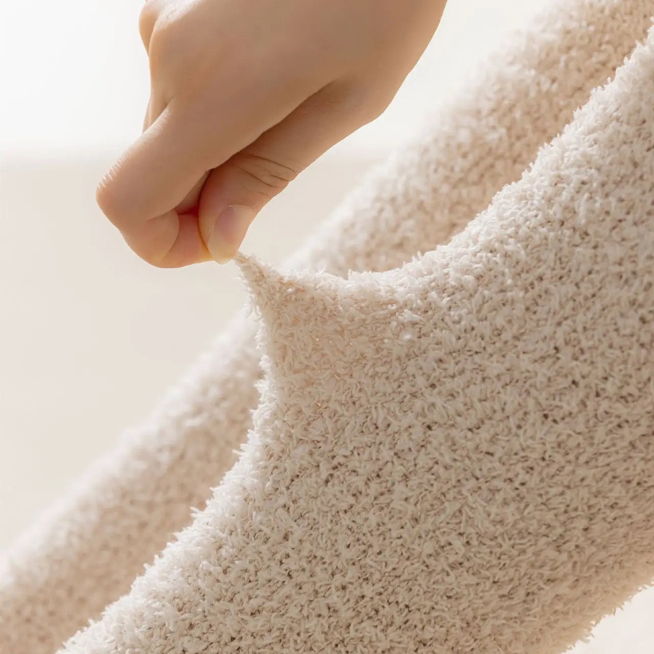 Giorgia Fleece Form-Fitting Knee-High Socks | Loungewear Socks