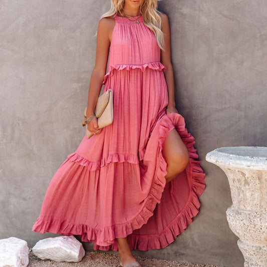 Emmy - Elegant Sleeveless Maxi Dress with Ruffles