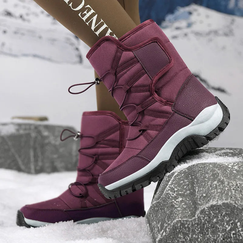 Men's Boots – Water-Repellent – Insulated Lining – Mid-Calf – Rugged Sole