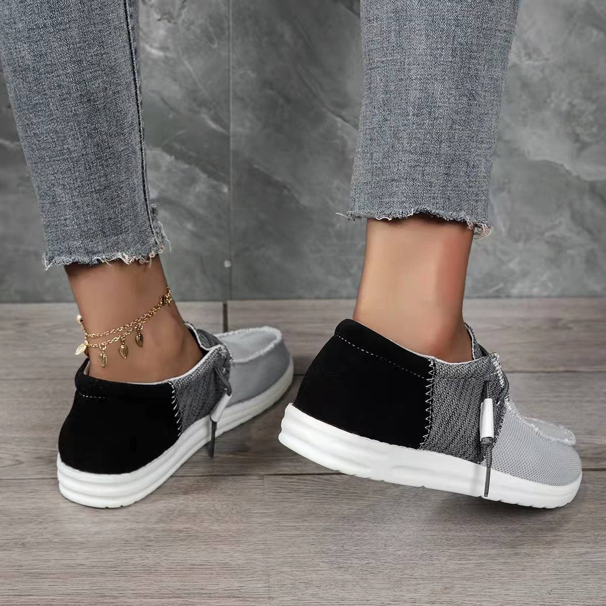 Women's Slip-On Shoes – Comfortable Mesh – Padded Sole – Relaxed Fit