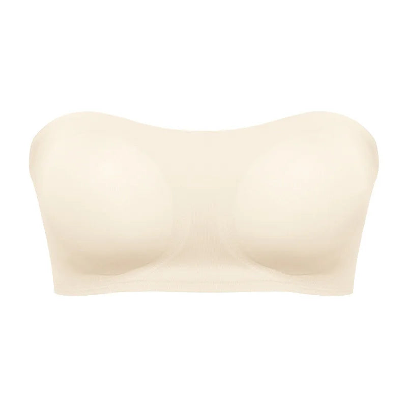 Women's Bra Strapless – Push-up Fit – Seamless – Soft Breathable Blend – Anti-slip