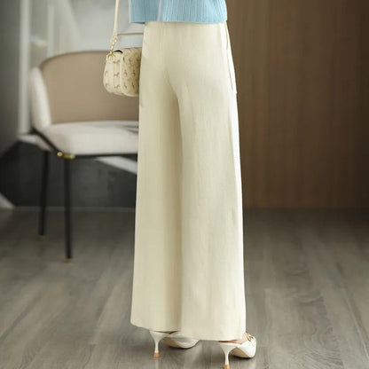 Aurora Wide Leg Pants | Full-Length, Patch Pockets Wide Leg Pants